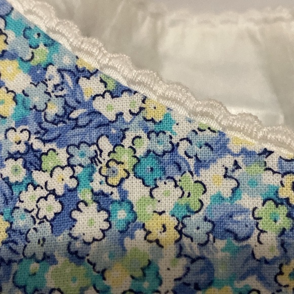 Talbots Wo size 6 Blue Sheath Midi Dress Scoop Neck Sleeveless. Floral design - Picture 8 of 12